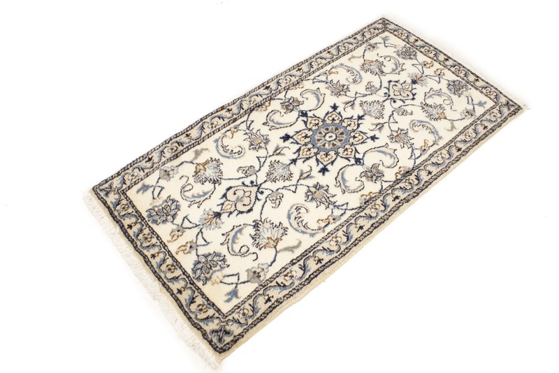 Handmade Wool Oriental Rug Cream Classic Floral Entryway Carpet Decor 2'3X4'6 ft gallery