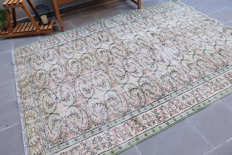 Kitchen Rug, Oushak Rugs, 5.9x8.5 ft Large Rug, Turkish Rug, Vintage Rug gallery
