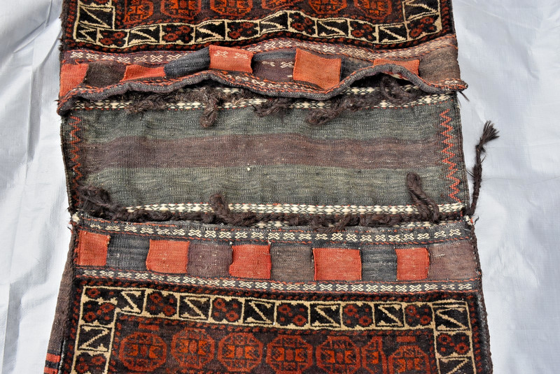 Antique Tribal Nomadic Saddlebag Handwoven 2.4x5.3 # Kel12 gallery