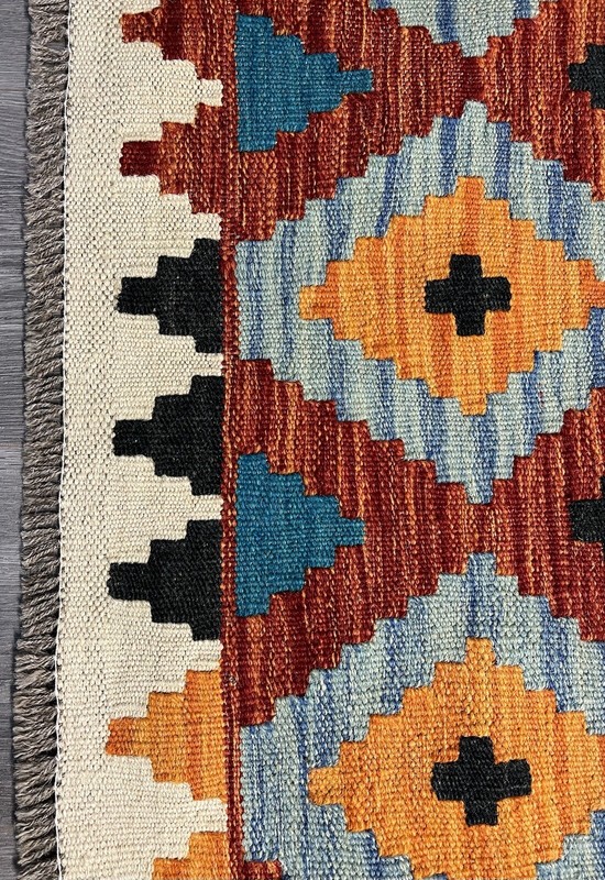 Vintage Kilim Traditional Hand Made Oriental Wool Kilim 5ftx3.2ft 147cmx104cm gallery