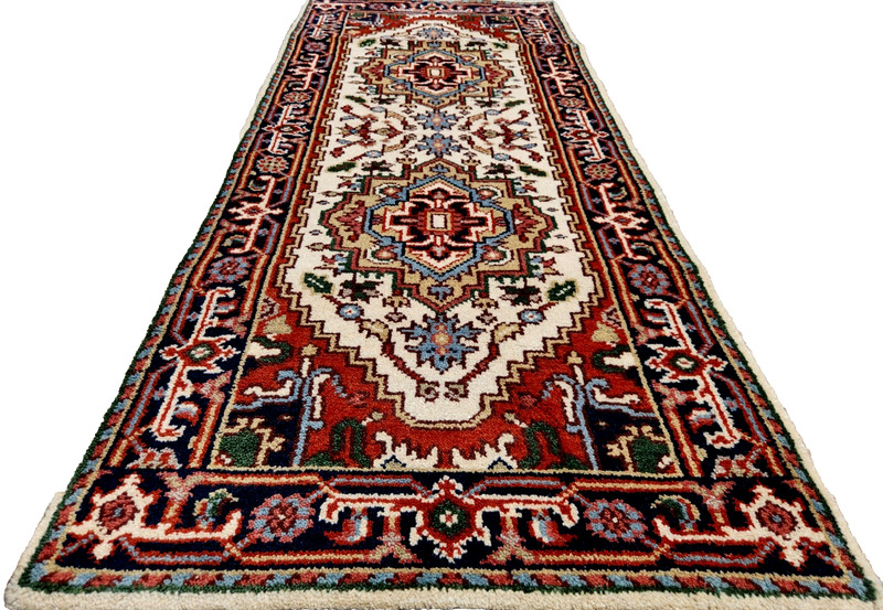 6'x2'6" ANTIQUITY NEW HAND KNOTTED CAUCASIAN KAZAK SERAPE TRIBAL WOOL RUG RUNNER gallery