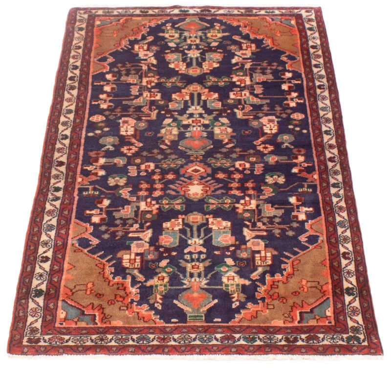 Vintage 3'6" x 6'8" Traditional Hand Knotted Vegetable Dye Wool Area Rug gallery