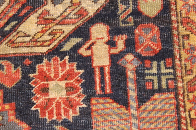 ANTIQUE CAUCASIAN RUG, Authentic Circa 1890's Shirvan 7' x 4' Collectable gallery