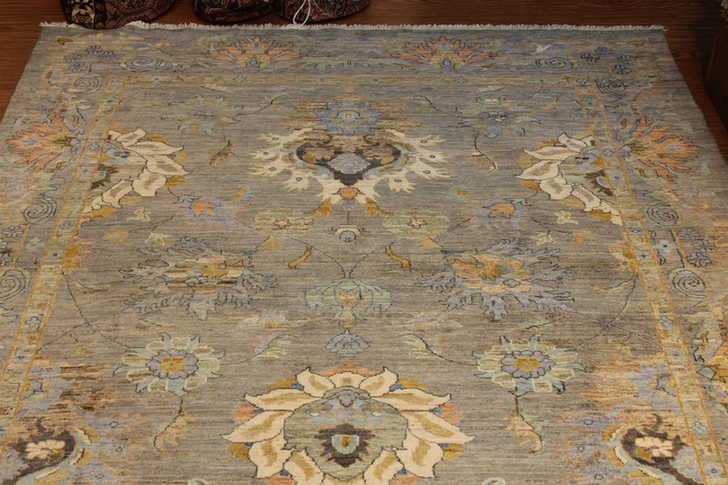 6X9 FT. FINE QUALITY Authentic Handmade Oriental Rug Gray Blue muted, soft color gallery