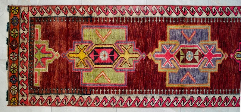 2x14 Runner Rug Hand Made Extra Long Hallway Rug Low Pile. Actual 2.1 x 14.2 ft gallery