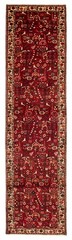 Vintage Hand-knotted Runner Rug 3’4″ x 12’6″ Traditional Oriental Wool Carpet