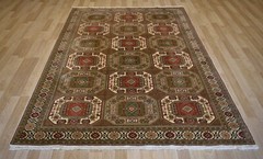 Antique Genuine Turkish Kazak Pattern Handmade Rug 7 Ft x 10 Ft Free Shipping
