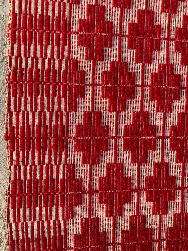 Vintage Handmade Geometric Traditional Wool Flatwave Rug 210x157 cm gallery