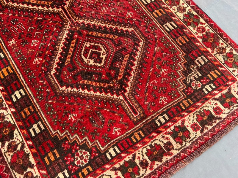 3'5x4'10 ft Vintage Handwoven Persian Inspired Tribal Rug, Bohemian Home Decor gallery