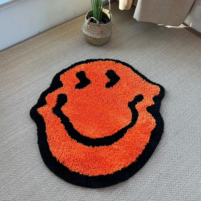 Twisted Smiling Tufted Carpet, Handmade Soft Rug for Room Decor Fluffy Carpets gallery