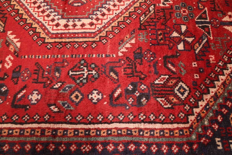 Vintage Hand-Knotted Area Rug 4'2" x 6'0" Traditional Oriental Wool Carpet gallery