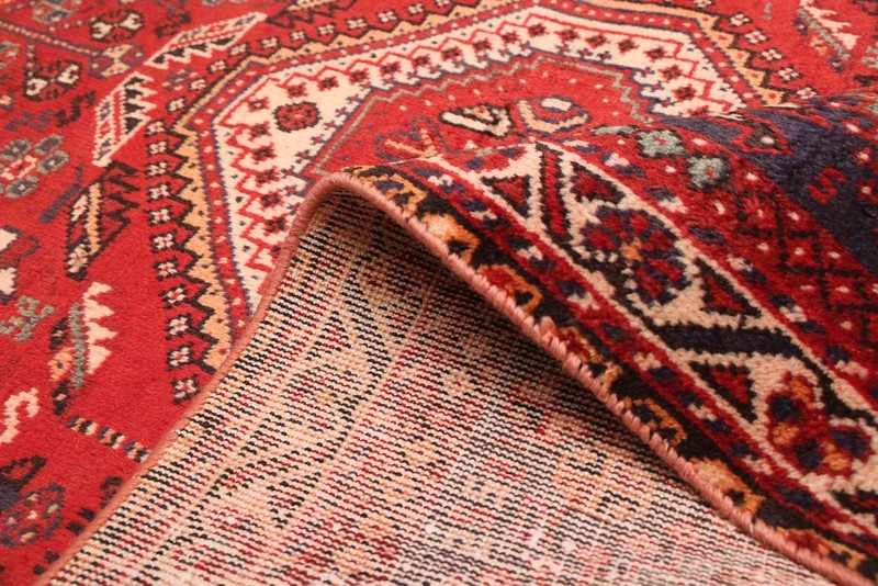 Vintage Hand-Knotted Area Rug 4'2" x 6'0" Traditional Oriental Wool Carpet gallery