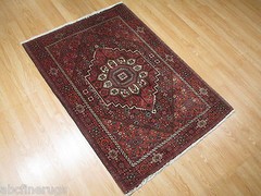 3×5 ESTATE CA. 1970 FINE HEAVY KURDISH BIDJAR HANDMADE-KNOTTED WOOL RUG 583021