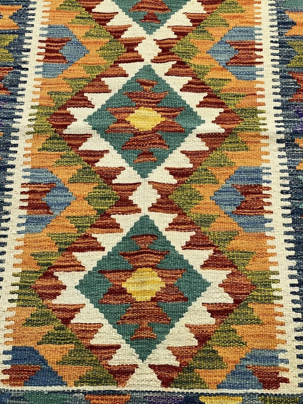 Vintage Kilim Traditional Hand Made Oriental Wool Kilim 5ftx3.2ft 152cmx102cm gallery