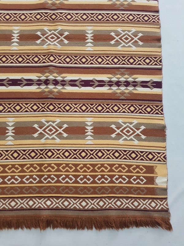 Vintage Handmade Traditional Navajo Turkish Kilim Floor Rug Carpet 182x116 cm gallery