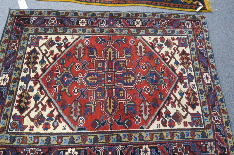 Vintage Karaja Serapi Oriental Area Rug 3'3 x 4'4 Hand-knotted Wool gallery