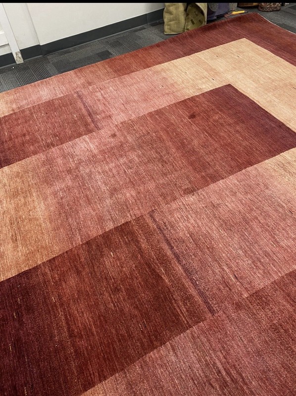 Authentic Area Rug modern hand Knotted 8 X 11 Ft Fine Quality Rust Gabbeh gallery