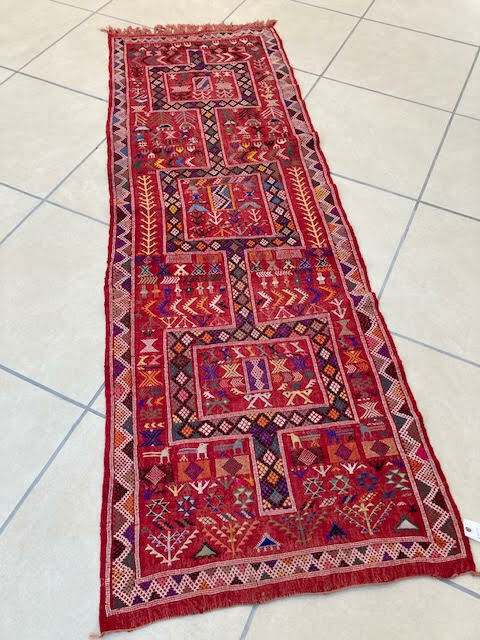 Vintage Moroccan runner, 2'9" x 8'1" gallery