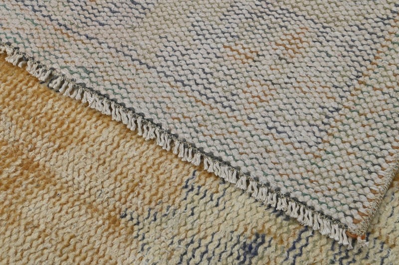 Oushak Turkish Vintage Rug 6x8 Kilim Rug Anatolian Handmade Boho Decor YELLOW gallery