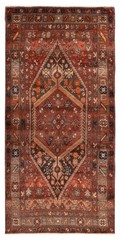 Vintage 4’2″ x 8’8″ Traditional Hand Knotted Vegetable Dye Wool Area Rug