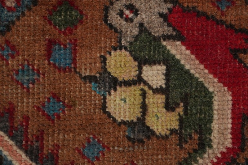 Light Green Geometric Traditional Accent Rug 3x5 ft Hand-knotted Wool gallery