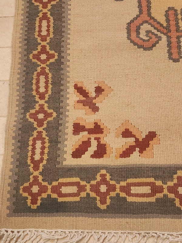 Vintage Turkish Kayseri rug wool & cotton 5'x3' gallery