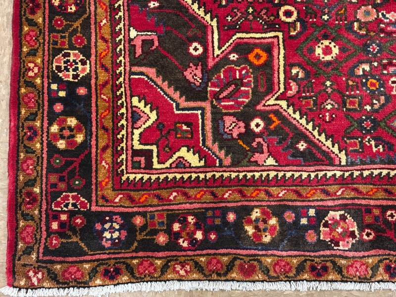 Hand Knotted Hamedan Wool 5x7 Red Tribal Vintage Traditional Oriental Area Rug gallery