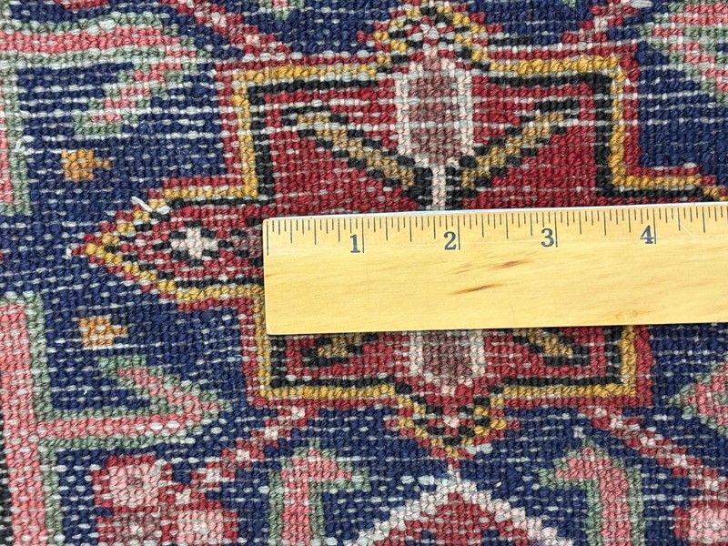 Vintage Karajeh Runner 3x12 Hallway Red Geometric Tribal Hand Knotted Wool Rug gallery
