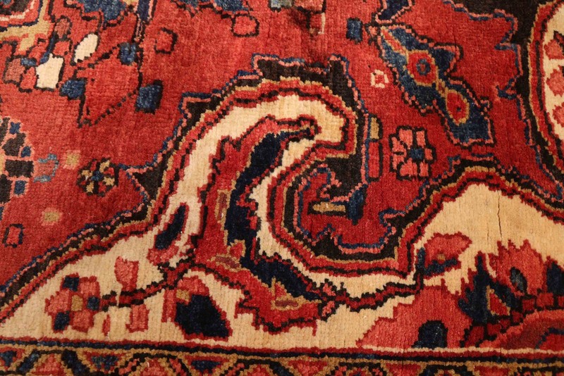 Vintage 7'9" x 10'4" Traditional Hand Knotted Vegetable Dye Wool Area Rug gallery