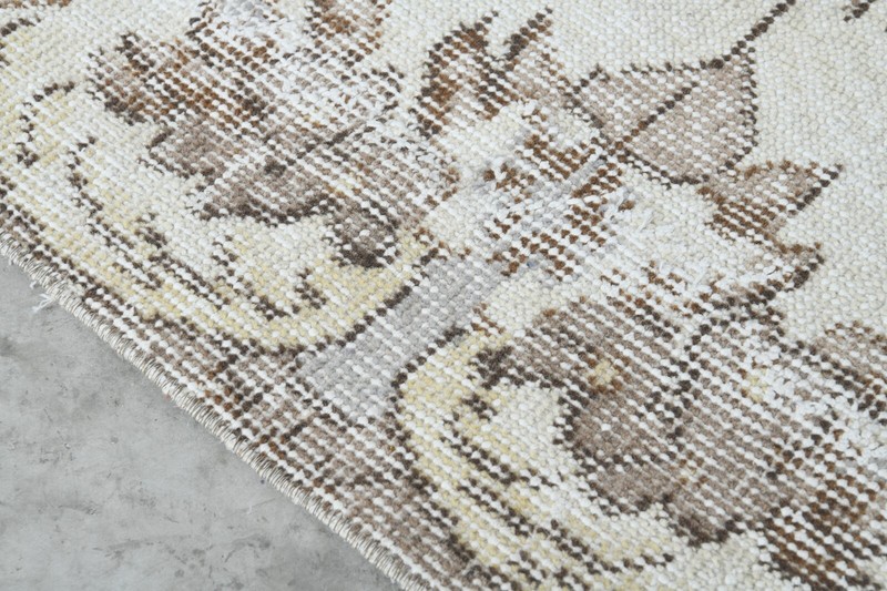 Oushak Runner Rugs Turkish Hand-Knotted Hallway Carpet Vintage Rug 2x10 ft 477 gallery
