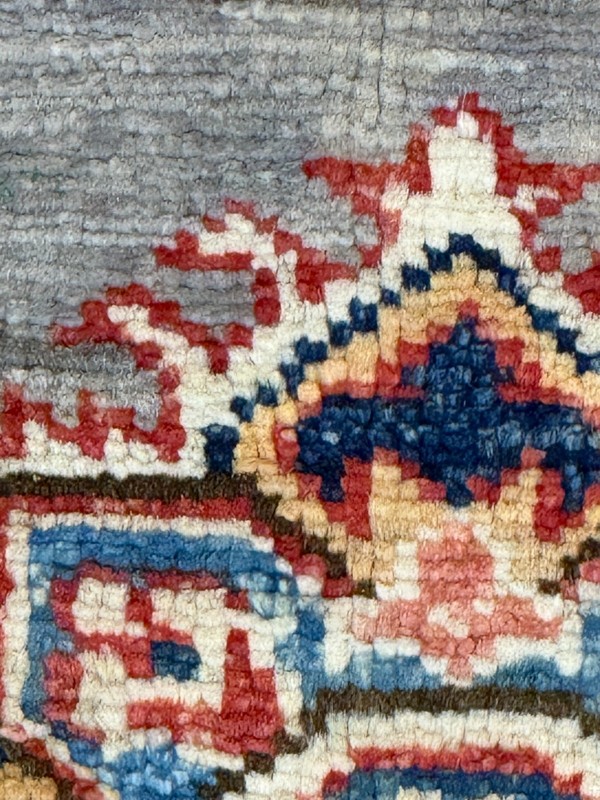 Handmade Wool Area Rug, 4x6 , Blue & Red Rug, Oriental Rug gallery