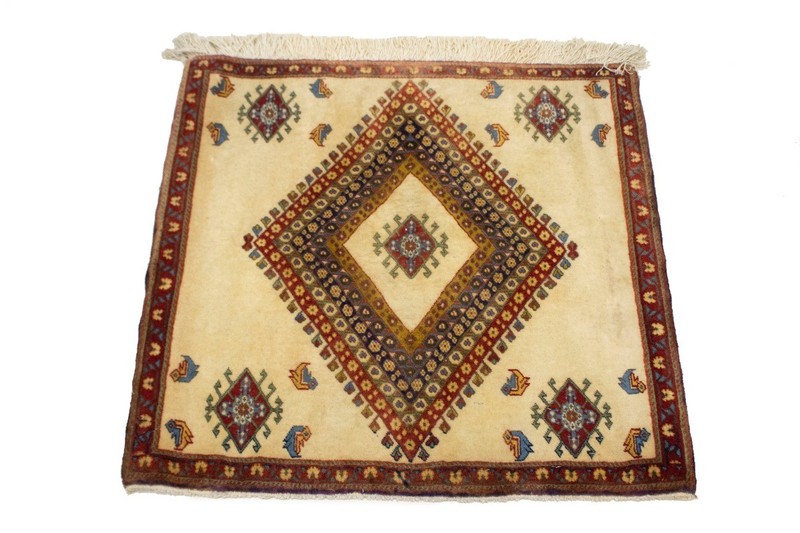 Hand-Knotted Vintage 2X2 Tribal Square Rug Oriental Entryway/Bathroom Carpet gallery