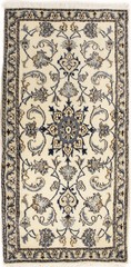 Handmade Wool Oriental Rug Cream Classic Floral Entryway Carpet Decor 2’3X4’6 ft