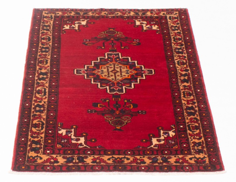 Vintage 4'2" x 6'9" Traditional Hand Knotted Vegetable Dye Wool Area Rug gallery