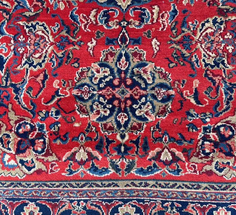 Vintage Oriental Rug 4x6 Hand Knotted Traditional Wool Area Carpet 3.11x5.10 Ft gallery