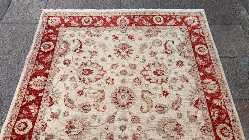 5'7' X 8'1'' Vintage Carpet Natural Village Rug Handmade Rug.SKU:U1755 gallery