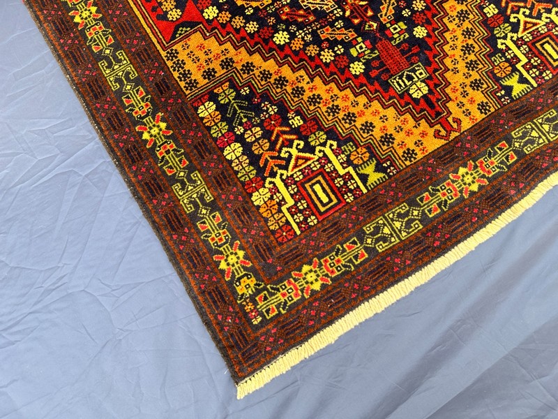 100 x 210cm COLLECTORS' ITEM Vintage Adreskan Natural Vegetable Dye Nomad Carpet gallery