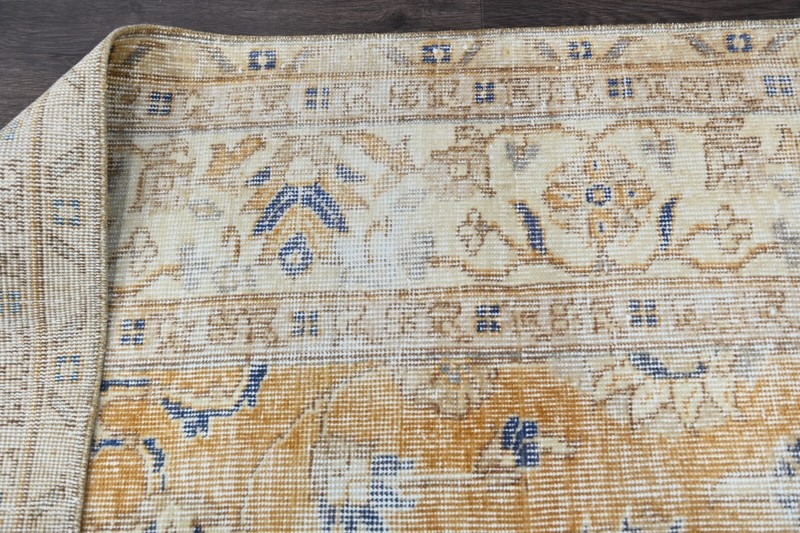 Oushak Turkish Vintage Rug 7x10 Kilim Rug Anatolian Handmade Boho Decor ORANGE gallery