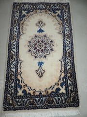 Handmade Nain Wool and Silk Rug