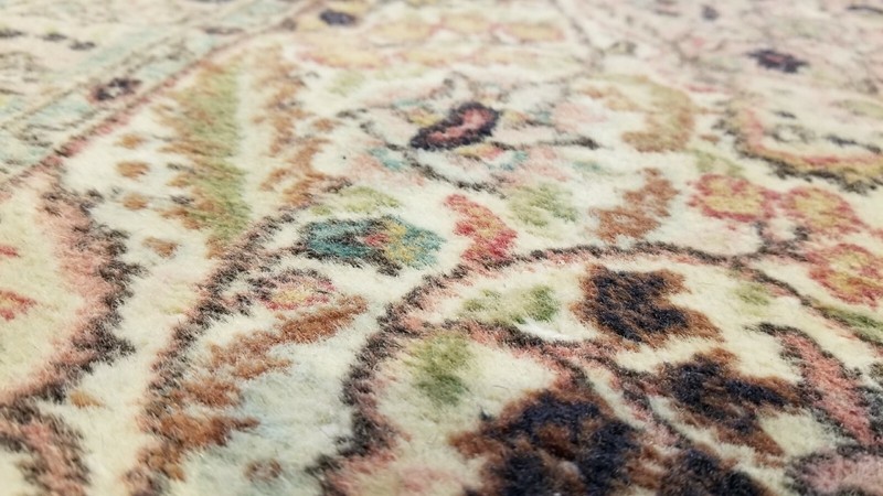 Primitive Vintage 1939-1950's Natural Dye 3'2"× 5'9" Wool Pile Bunyan Rug gallery