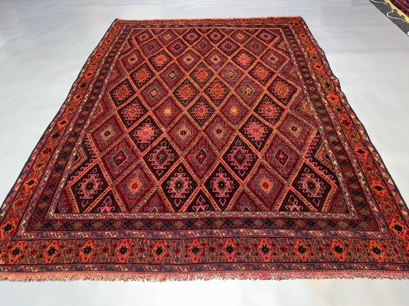4x6 ft Afghan Handmade Antique Mushwani Rug Muted Geometric Persian Area Carpet gallery