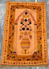 Vintage Aubusson Rug: Hand-woven Chain Stitch Carpet, Home Decor 2×3 ft