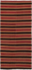 Vintage Hand Woven Area Rug 4’4″ x 9’11” Traditional Wool Oriental Carpet