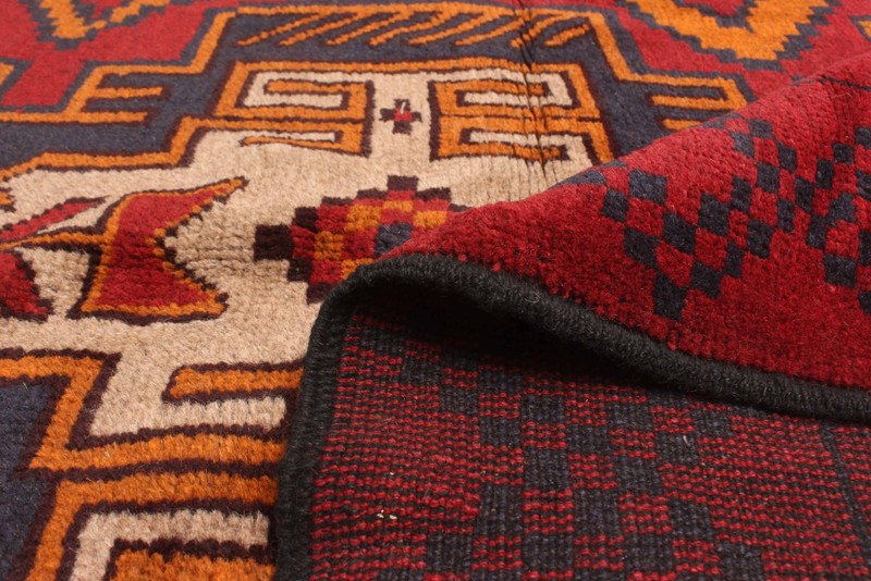 Vintage 3'8" x 6'4" Traditional Hand Knotted Vegetable Dye Wool Area Rug gallery