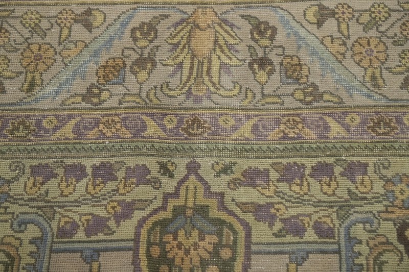 Floral Gray Overdyed Traditional Area Rug 10x13 Evenly Low Pile Handmade gallery