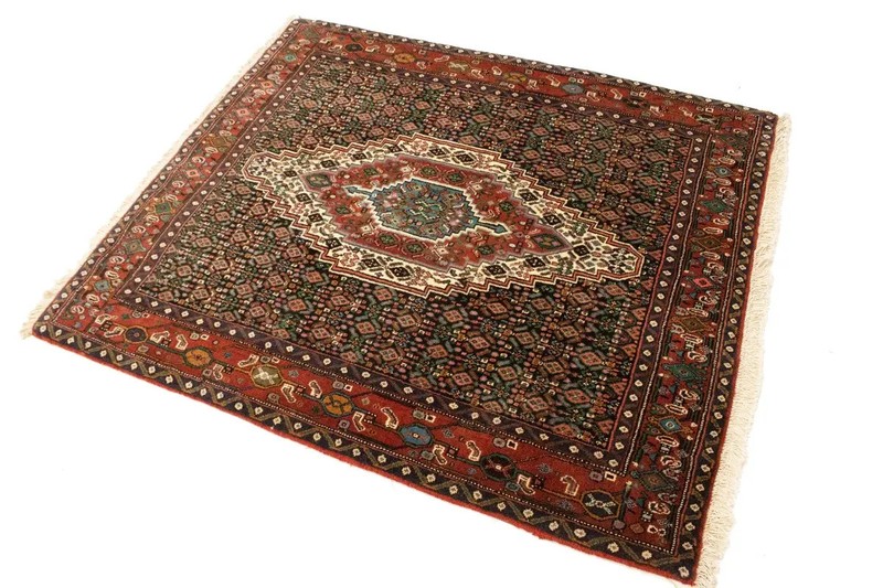 One of a Kind Floral Design Handmade 4X5 Bidjar Oriental Rug Plush Decor Carpet gallery