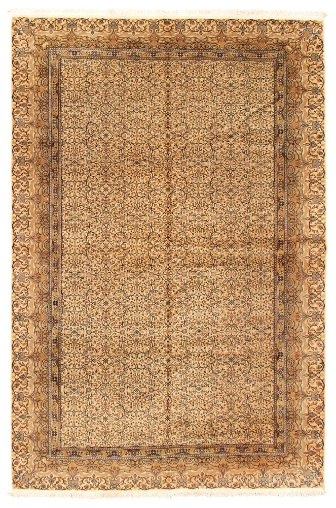 Traditional Vintage Hand-Knotted Area Rug 6'6" x 9'8" Oriental Wool Carpet