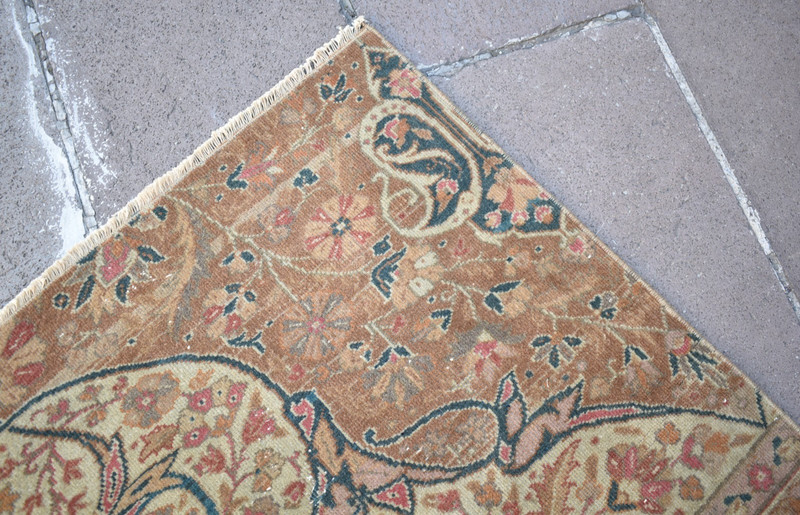 Turkish Rug 27'' x 36'' Vintage Hand Knotted Oushak Rug Muted Dye Small Area Rug gallery