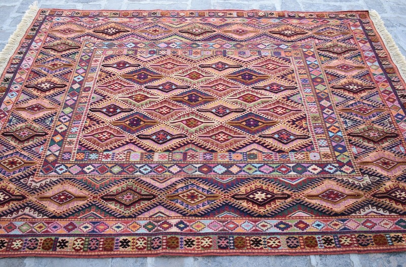 5'1 x 6'7 Fine quality handmade afghan moshvani beljik area rug, Merino wool rug gallery