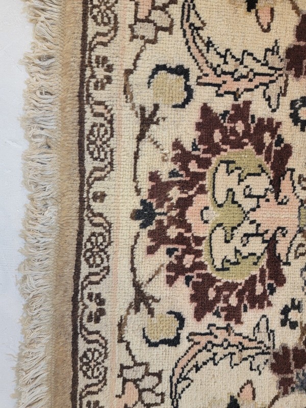 Antique Oriental Hand-Knotted Wool Area Rug Beige/Ivory/Green/Brown 9' x 12'3" gallery